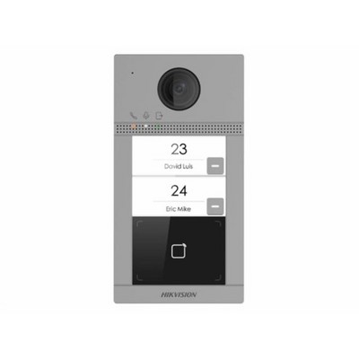 Видеопанель Hikvision DS-KV8213-WME1(B) цветной сигнал цвет панели: серый