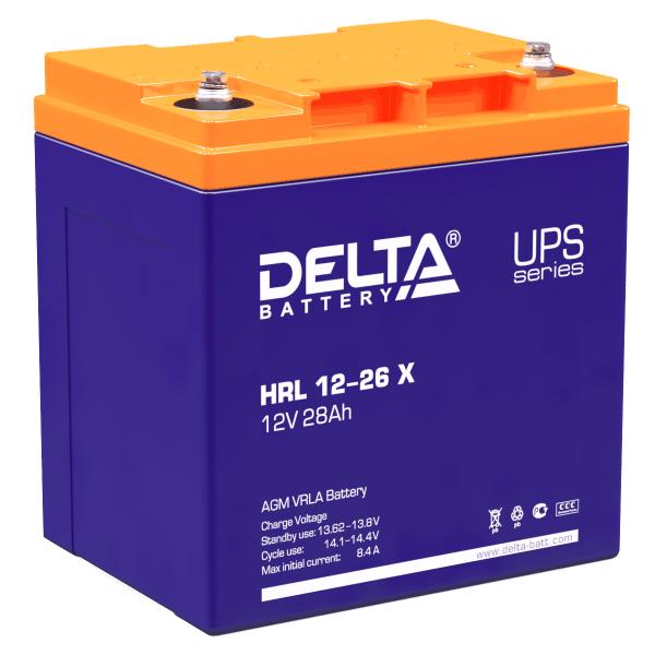 
				
				Аккумуляторная батарея Delta HRL 12-26 X
				
				