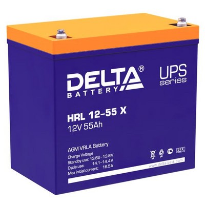 Аккумуляторная батарея Delta HRL 12-55 X
